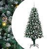 vidaXL Albero di Natale artificiale con 300 LED Verde 180 cm