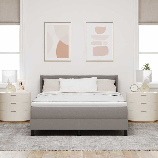 vidaXL Letto a molle con materasso Talpa 190 x 140 cm Poliestere