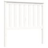 vidaXL Giroletto con Testiera Bianco 100x200 cm in Legno Massello