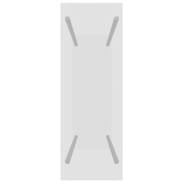 vidaXL Porta Legna Trasparente 80x35x100 cm in Vetro Temperato