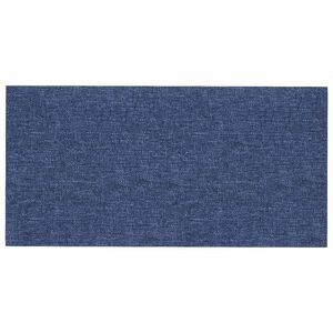 vidaXL Testiera da Parete 12 pz 30 x 15 cm Blu Tessuto