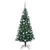 vidaXL Albero di Natale artificiale con luci integrate Verde 180 cm