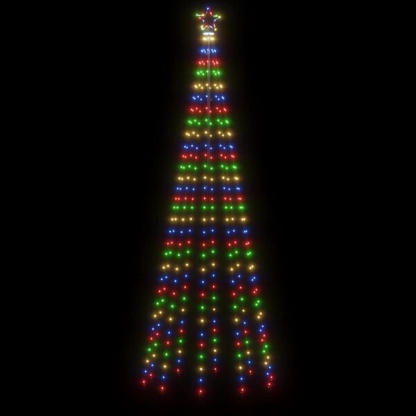 vidaXL Albero di Natale a Cono Colorato 310 LED 100x300 cm