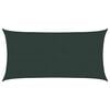 vidaXL Telo Ombra 2 x 6 m HDPE Rettangolare Verde Scuro