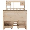 vidaXL Giroletto con Libreria senza Materasso 75x190 cm in Legno Pino