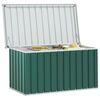 vidaXL Baule da giardino verde 129x67x65 cm