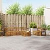 vidaXL Set divani 7 pcs Naturale Legno di Acacia Massello