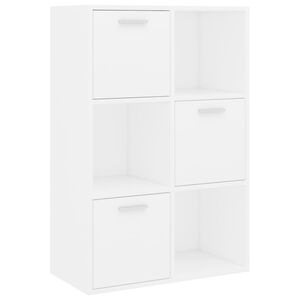 vidaXL Armadietto Bianco 60x29,5x90 cm in Legno Ingegnerizzato
