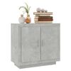 vidaXL Credenza Grigio Cemento 80x40x75 cm in Legno Compensato