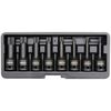 YATO Set punte scanalate Nero 8 pezzi YT-1069