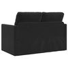 vidaXL Divano Letto da Terra 2 in 1 Nero 122x204x55 cm Velluto