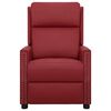 vidaXL Poltrona Alzapersona Rosso Vino Similpelle