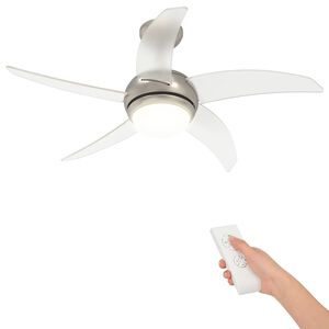 vidaXL Ventilatore da soffitto con luce e telecomando &Oslash; 110 cm