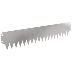 vidaXL Bordura per Prato 20 pcs 103 x 20 cm metallo Argento