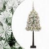 vidaXL Albero di Natale artificiale con rami snodati e palline 120 cm