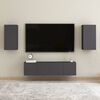vidaXL Mobile Porta TV Grigio 30,5x30x60 cm in Legno Multistrato