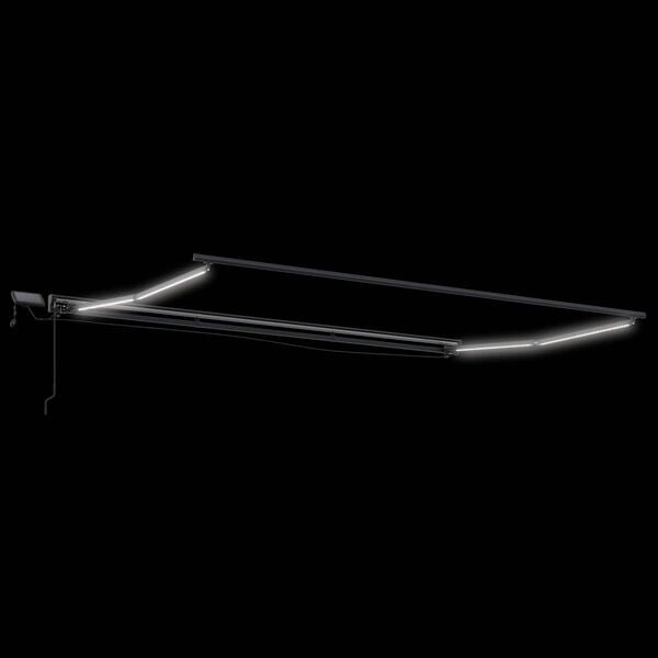 vidaXL Cornice per Tenda Manuale con LED Bianco 4 x 2 m