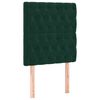 vidaXL Giroletto senza Materasso Verde Scuro 80x200 cm in Velluto