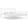 vidaXL Giroletto Bianco in Metallo 180x200 cm