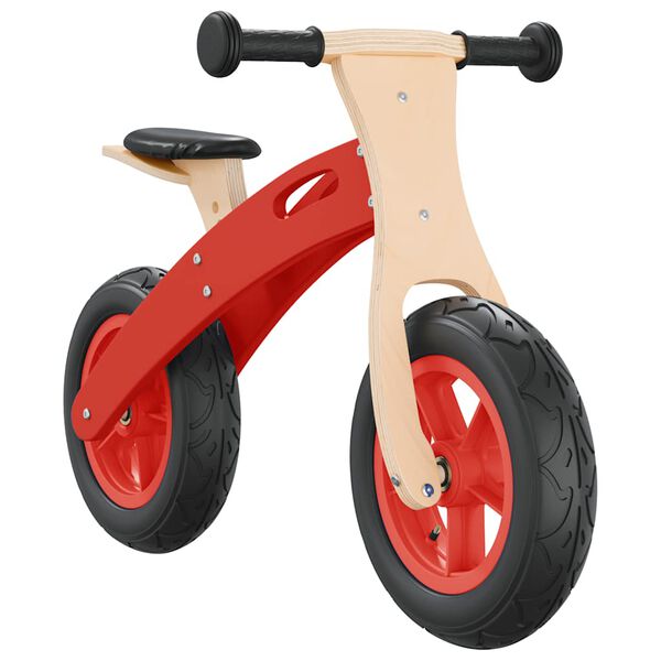 vidaXL Bicicletta Senza Pedali per Bambini con Pneumatici Aria Rossa