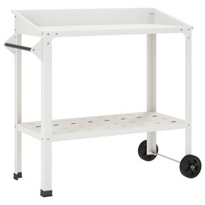 vidaXL Tavolo da Vaso con Ruote 96 x 50 x 89 cm