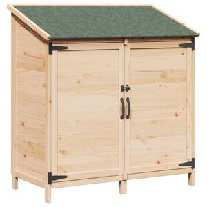 vidaXL Capanno da Giardino con tetto Naturale 106,5 x 56 x 113,5 cm