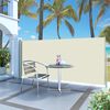 vidaXL Tenda da Sole Laterale Retrattile 120 x 300 cm Crema