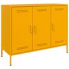 vidaXL Credenza Giallo Senape 100,5x39x79 cm in Acciaio