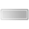 vidaXL Specchio da bagno LED Trasparente 100 x 40 cm vetro temperato