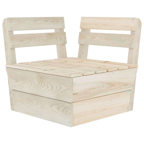 vidaXL Set Divani da Giardino su Pallet 8 pz in Legno Abete Impregnato