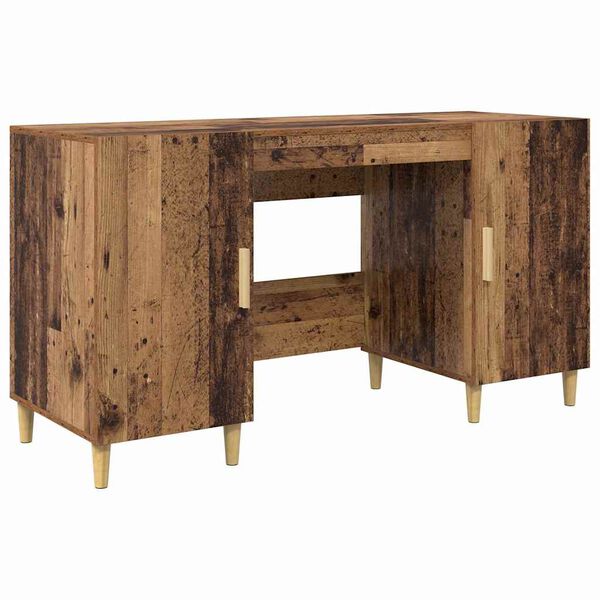 vidaXL Scrivania Legno vecchio 140 x 50 x 75 cm Legno multistrato