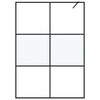 vidaXL Parete Doccia Walk in 140x195 cm Vetro Semi Smerigliato ESG