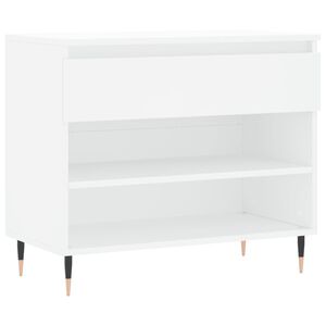 vidaXL Scarpiera Bianca 70x36x60 cm in Legno Multistrato