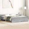 vidaXL Giroletto con Testiera e Pediera Grigio Sonoma 140x200 cm