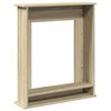 vidaXL Cornice per Camino Rovere Sonoma 75x20x87,5 cm in Truciolato