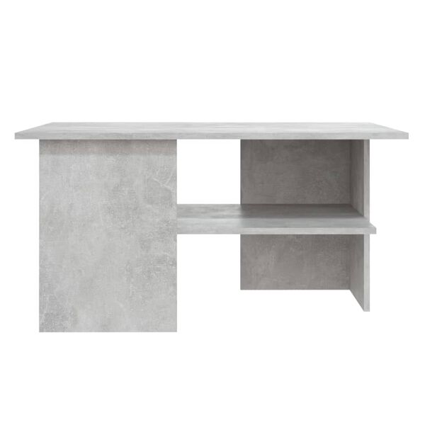 vidaXL Tavolino Salotto Grigio Cemento 90x60x46,5 cm Legno Multistrato