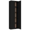 vidaXL Armadio per Ufficio Nero 60x32x190 cm in Legno Multistrato