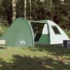 vidaXL Tenda da Campeggio a Cupola per 6 Persone Verde Impermeabile