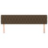 vidaXL Testiera 2 pz Marrone Scuro 100 x 7 x 78/88 cm in Tessuto