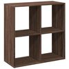 vidaXL Libreria Divisorio Rovere Marrone 69,5x29x69,5 cm in Truciolato