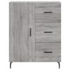 vidaXL Credenza Grigio Sonoma 69,5x34x180 cm in Legno Multistrato