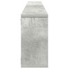 vidaXL Mensole Parete Cubo 4pz Grigio Cemento 100x15x30 cm Multistrato