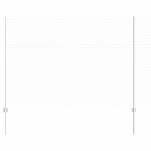 vidaXL Recinzione esagonale con palo 25 x 1,5 m Acciaio zincato Rete