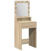 vidaXL Tavolo da Trucco con lo scaffale Rovere Sonoma 50 x 41 x 135 cm