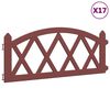vidaXL Bordi per Prato 17 pz Rossi 10 m in PP