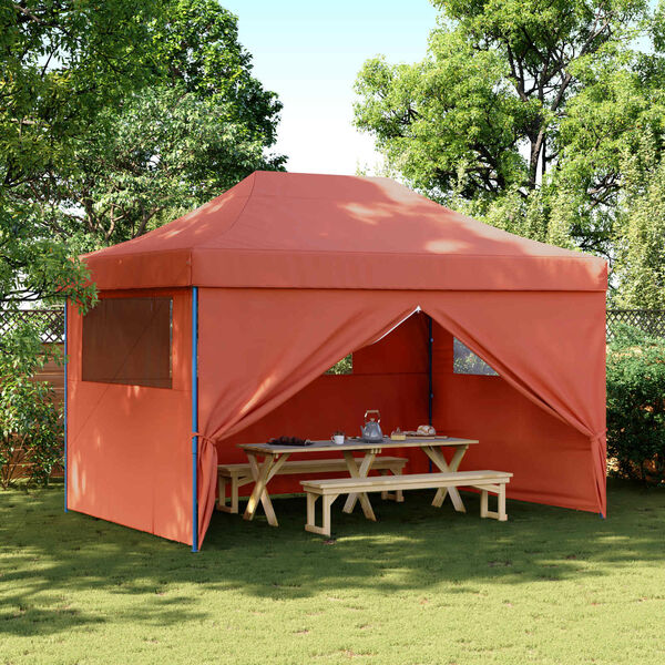 vidaXL Tenda Party Terracotta 279 x 410 x 315 cm Tessuto Oxford