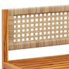 vidaXL Set di divani da giardino 5 pezzi con cuscini in legno di acacia e rattan
