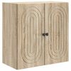 vidaXL Mobiletto a muro Rovere Sonoma 59 x 31 x 60 cm