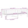 vidaXL Dormeuse in Legno Massello di Pino 90x200 cm