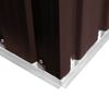 vidaXL Capanno Attrezzi da Giardino Marrone 194x121x181 cm in Acciaio
